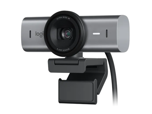 Logitech MX Brio 4K Ultra HD Webcam for Streaming & Video Conferencing AI Auto-Framing & HDR-Graphite Games Corner