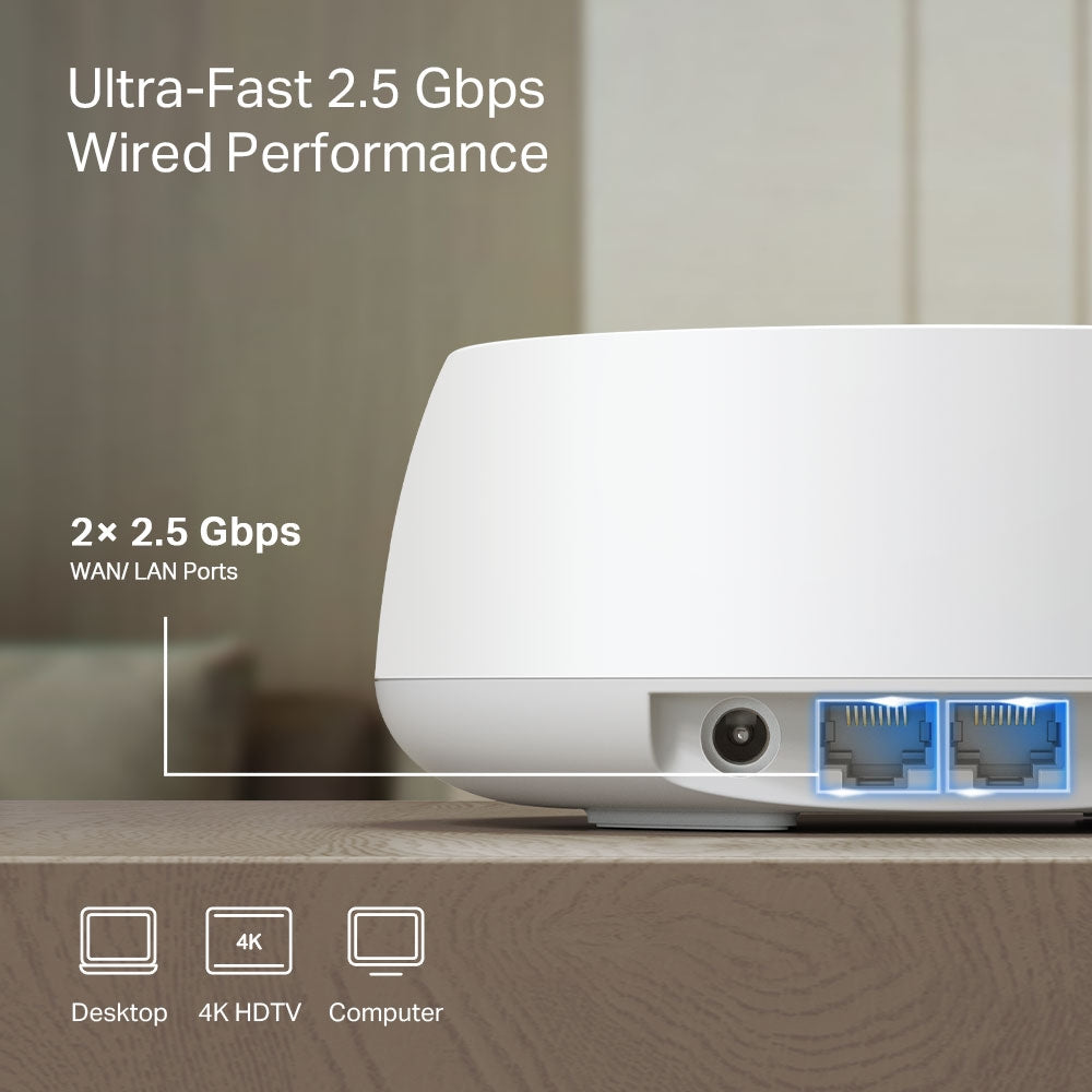 TP link Deco BE25 New BE3600 Whole Home Mesh WiFi 7 System