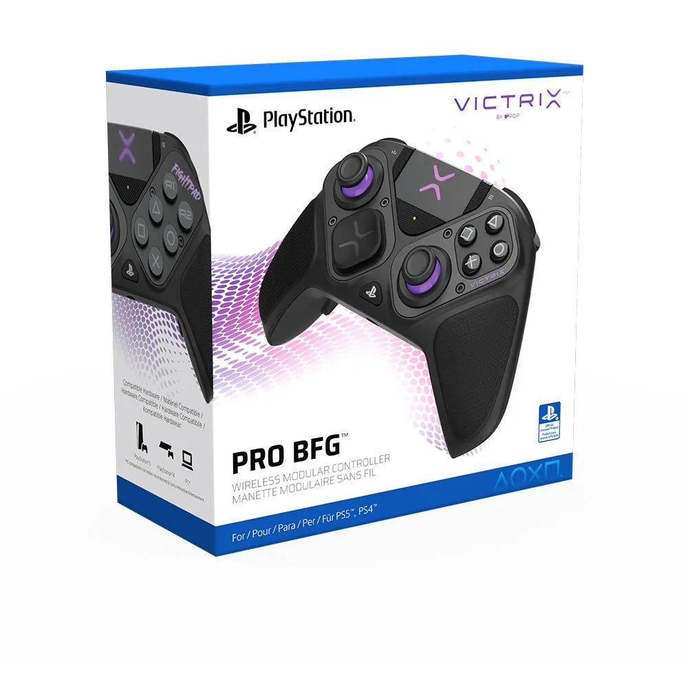 PDP Gaming Victrix Pro BFG Wireless Controller, Compatible With PS5 / PS4 & PC,Black