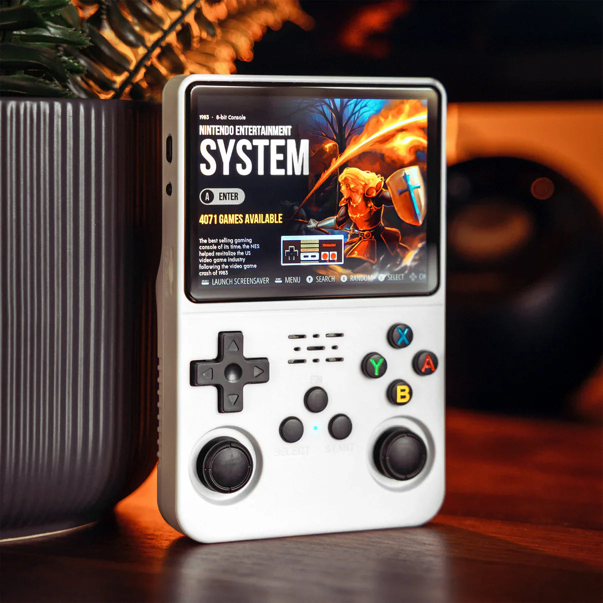 R36S Retro Handheld Game Console-White