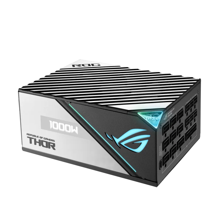 Asus Rog Thor 1000W PLATINUM II, With Aura Sync & OLED Display, 80 Plus Platinum II Certification, Fully Modular ATX Power Supply Unit