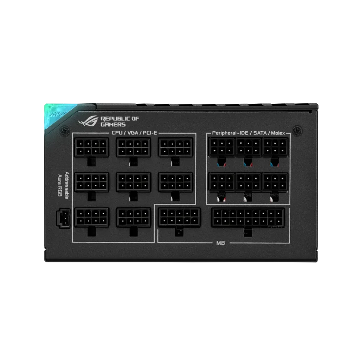Asus Rog Thor 1000W PLATINUM II, With Aura Sync & OLED Display, 80 Plus Platinum II Certification, Fully Modular ATX Power Supply Unit