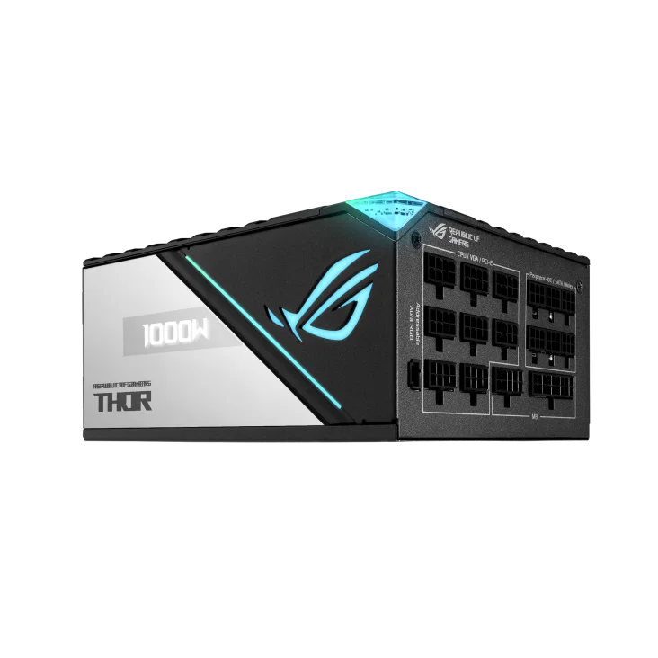 Asus Rog Thor 1000W PLATINUM II, With Aura Sync & OLED Display, 80 Plus Platinum II Certification, Fully Modular ATX Power Supply Unit