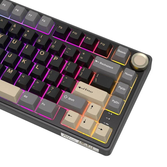 ROYAL Kludge R75 75% Single Mode, Wired Gaming Keyboard, Silver Switch ,Phantom | RKR75-PT-KY