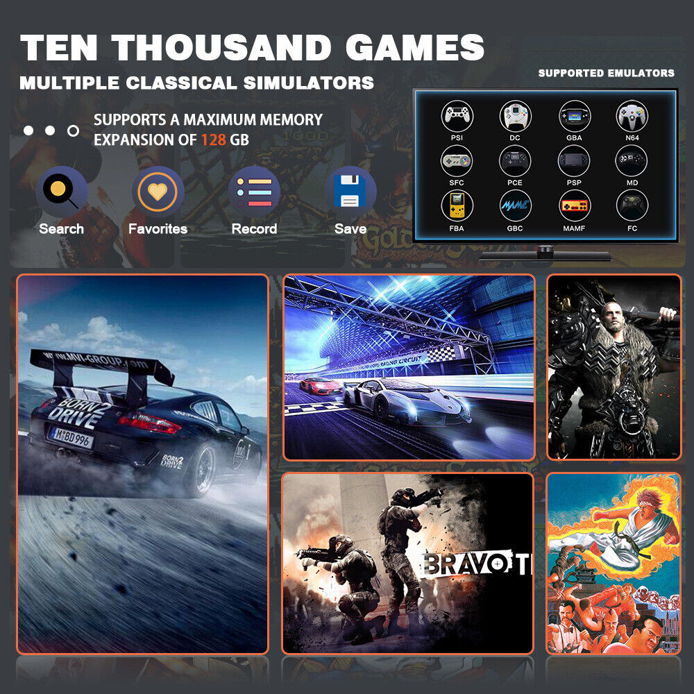 Retro Video Game Console 35000 Games 4K HD Game Stick