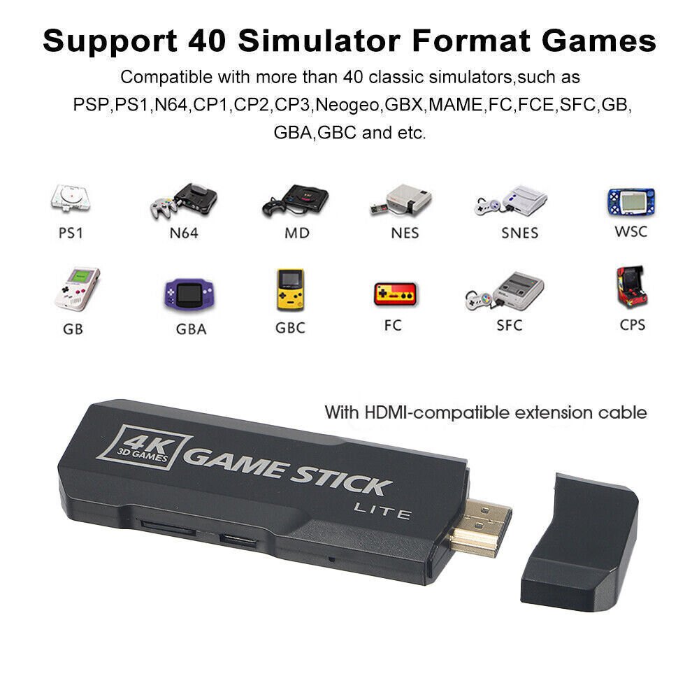 Retro Video Game Console 35000 Games 4K HD Game Stick