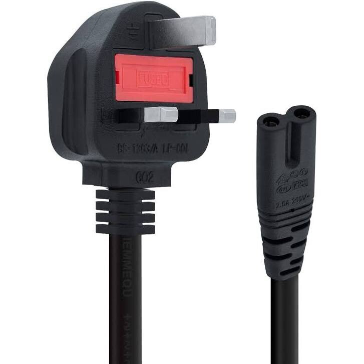 AC Power Cable 1.5M for PS5, PS4, Xbox One, Xbox Series X/S & More – UK/Middle East Plug