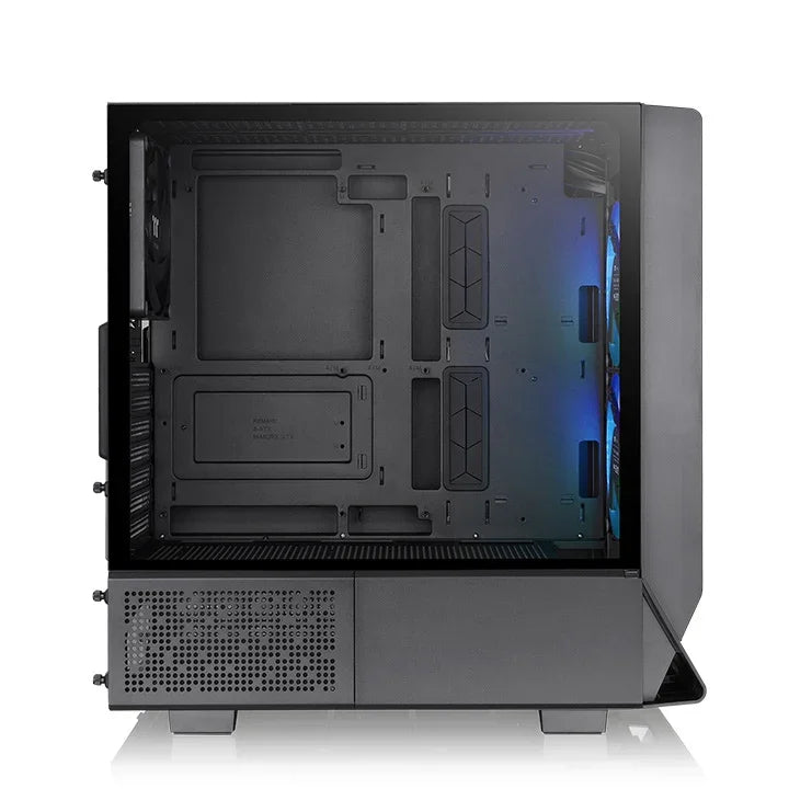 Thermaltake Ceres 330 TG ARGB Mid Tower Chassis, 2x Pre-Installed CT140 aRGB Fans & 1x CT140 Fan, 4mm Tempered Glass Panel, Up to 360mm Radiator & 7 Fans, Removable Filters, Black-GC