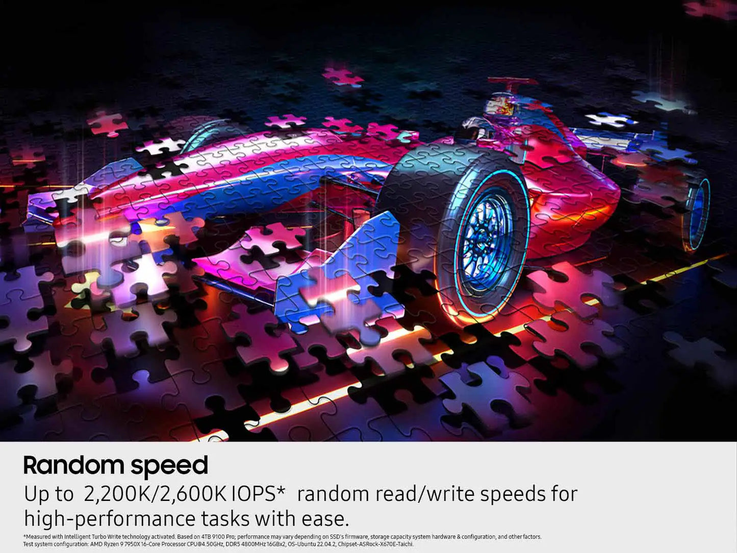 Samsung SSD 9100 PRO 1TB, PCIe 5.0x4 M.2 2280, Seq. Read Speeds Up to 14,800MB/s-MZ VAP1T0B/AM