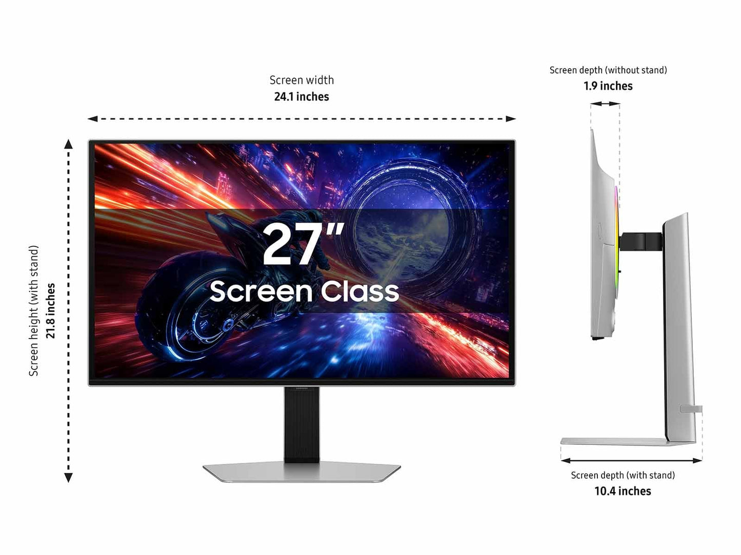 Samsung 27” Odyssey OLED G6 G60SF QHD 500Hz G-Sync Compatible Gaming Monitor