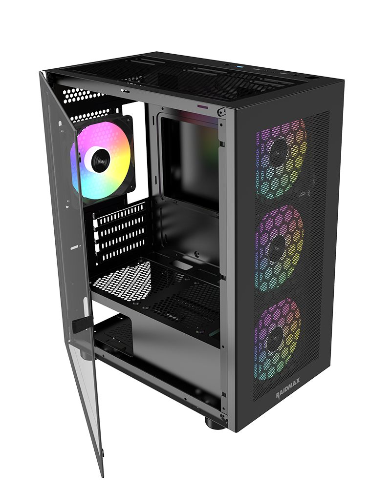 RAIDMAX Vector V213M Mid Tower Micro-ATX PC Case,Black