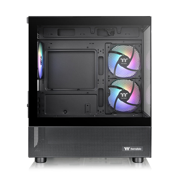 Thermaltake View 170 TG ARGB M-ATX Computer Case, 3x 120mm ARGB Lite Pre-Installed Fans, Up to 280mm Radiator & 7x Fan Support, USB 3.0 x2, HD Audio x1 Interfaces, Black.