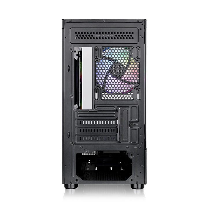 Thermaltake View 170 TG ARGB M-ATX Computer Case, 3x 120mm ARGB Lite Pre-Installed Fans, Up to 280mm Radiator & 7x Fan Support, USB 3.0 x2, HD Audio x1 Interfaces, Black.