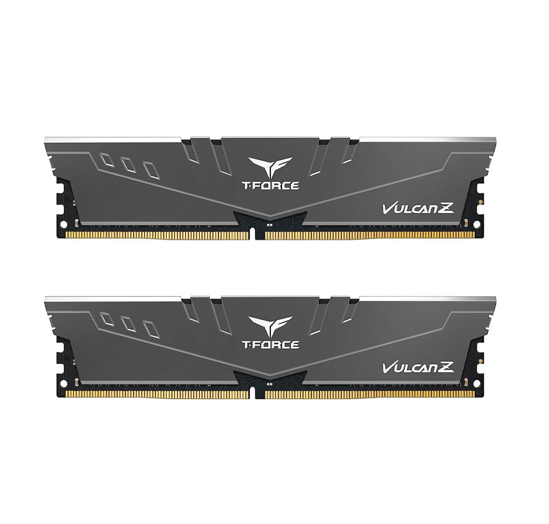 TEAMGROUP T-FORCE VULCAN Z DDR4 32GB KIT (2X16GB) 3200MHZ (PC4-25600) CL16 DESKTOP MEMORY MODULE RAM (GRAY) - TLZGD432G3200HC16FDC01