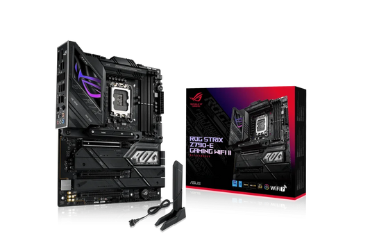 Asus ROG Strix Z790-E Gaming WiFi II, LGA 1700(Intel 14th, Intel 13th & 12th Gen) DDR5 ATX gaming motherboard(PCIe 5.0 NVMe SSD slot with M.2 Combo-Sink,18+1+2 ower stages,2.5 Gb LAN | 90MB1FC0-M0EAY0-GC