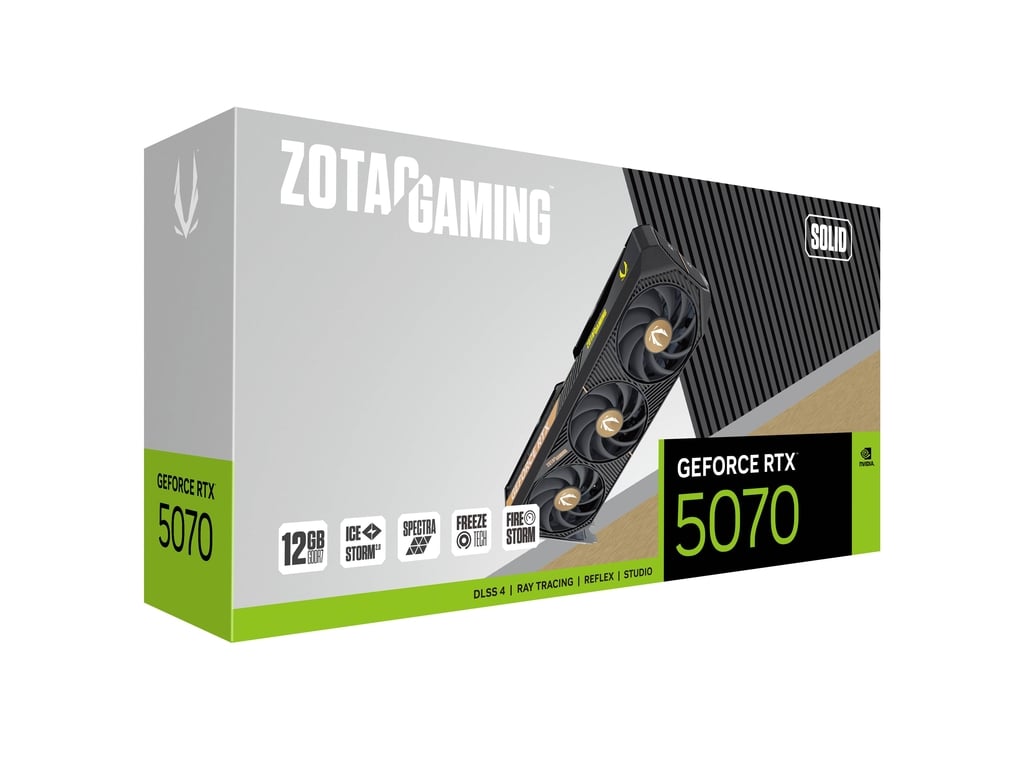 ZOTAC GAMING GeForce RTX 5070 SOLID 12GB Graphics Card-ZT-B50700D-10P.