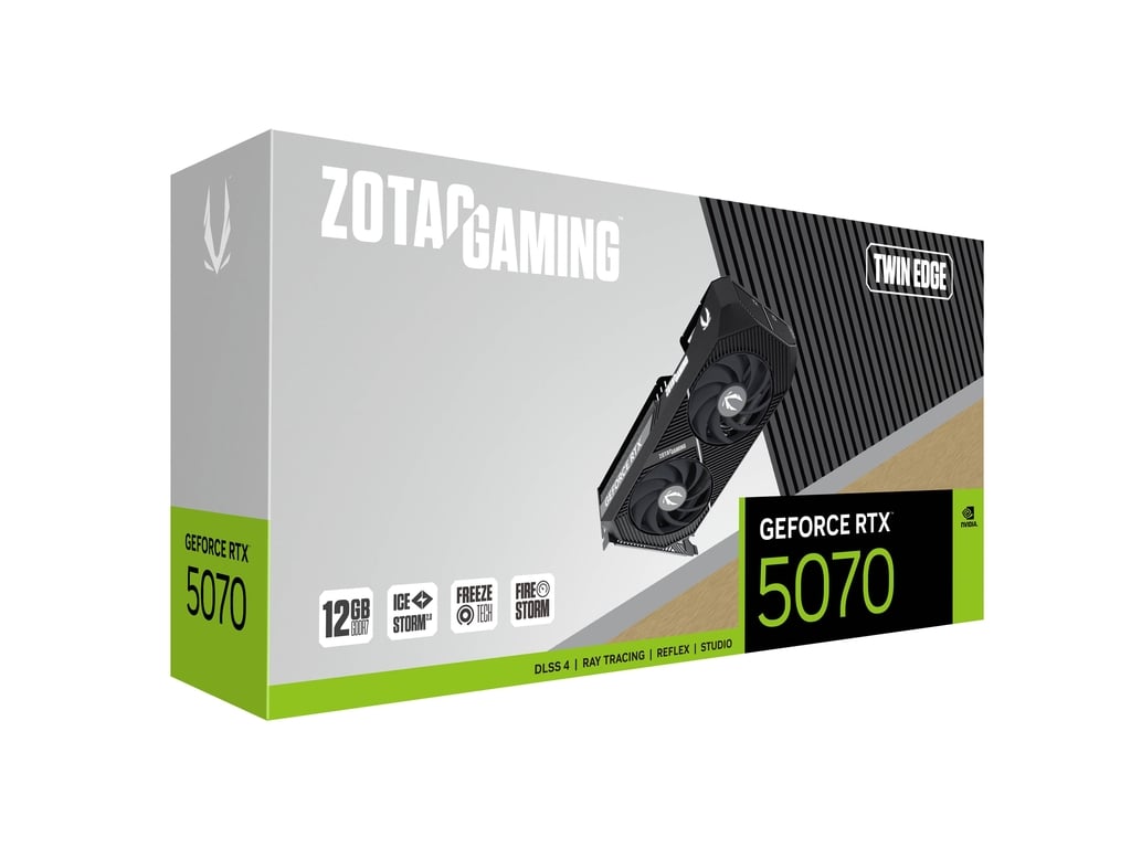 ZOTAC GAMING GeForce RTX 5070 Twin Edge 12GB Graphics Card.