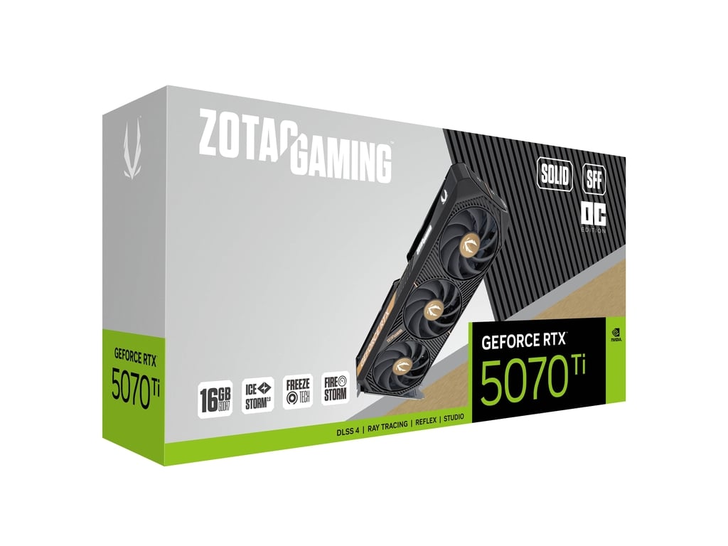 ZOTAC GAMING GeForce RTX 5070 Ti SOLID SFF OC 16GB