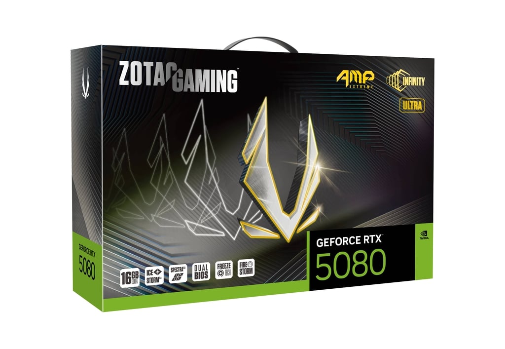 ZOTAC Gaming GeForce RTX 5080 AMP Extreme Infinity Ultra DLSS 4 16GB GDDR7 256-bit 30 Gbps PCIE 5.0 Gaming Graphics Card, IceStorm 3.0 Advanced Cooling, Spectra 2.0 ARGB Lighting, ZT-B50800BU-10P