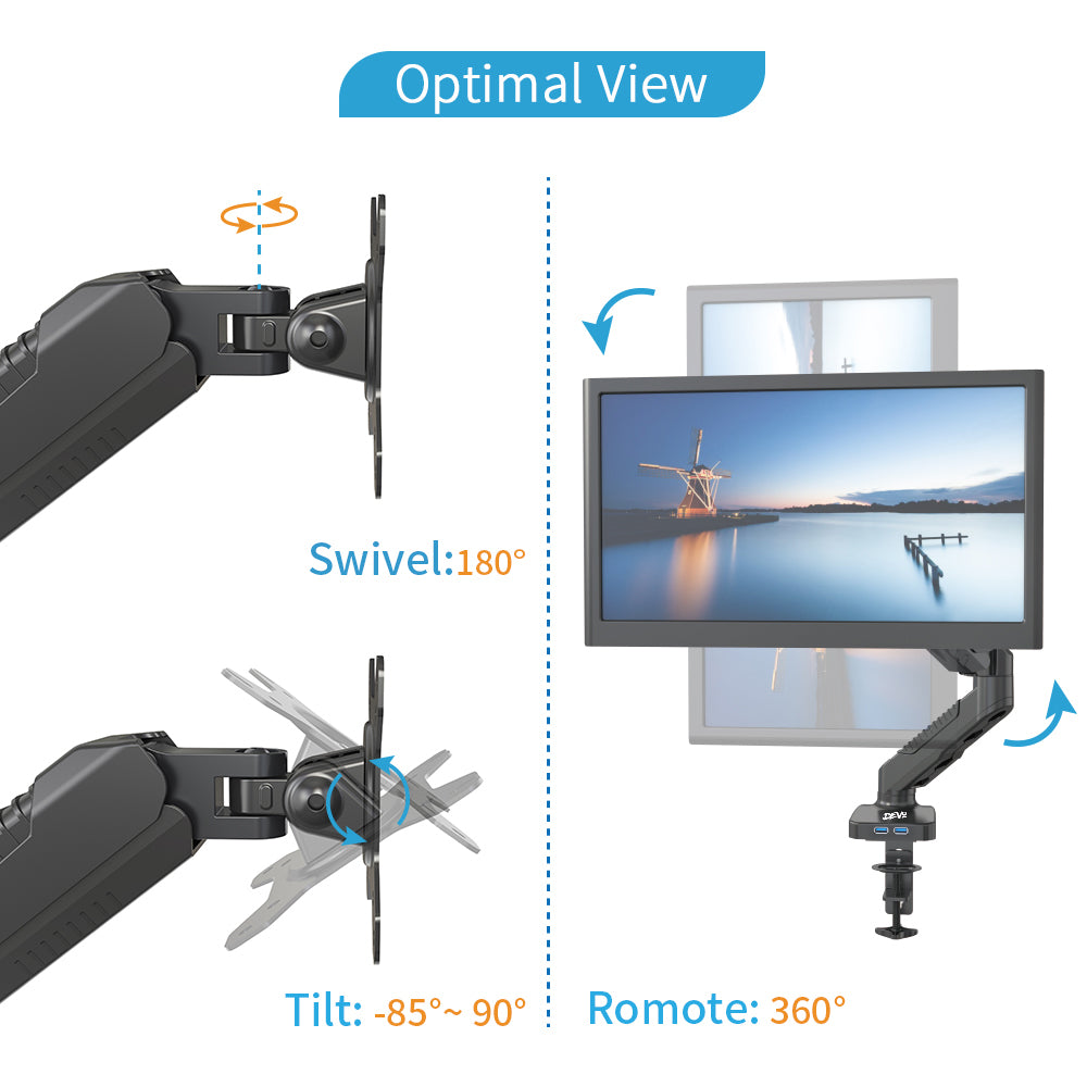 Devo Gaming Monitor Arm - 1 arm - Games Corner
