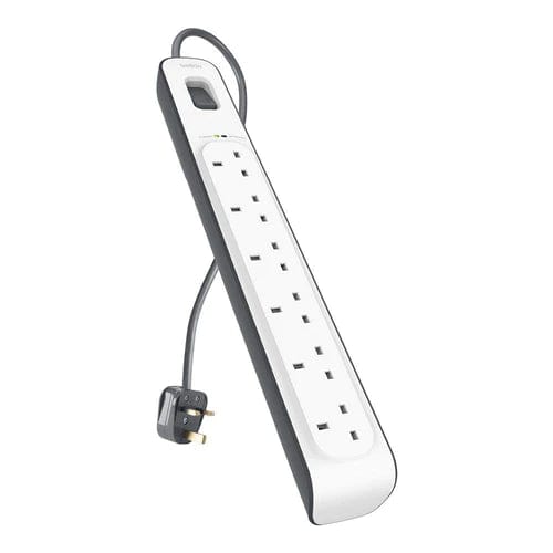 Belkin 6 Outlet Surgemaster Strip 2M - Games Corner