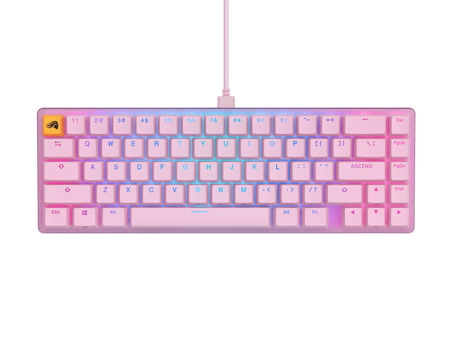 Glorious GMMK2 RGB Compact Mechanical Gaming Keyboard - Pink - Games Corner