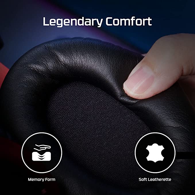 HyperX Cloud II - Gaming Headset, 7.1 Surround Sound, Memory Foam Ear Pads,Works with PC, PS5, PS4, Xbox Series X|S, Xbox One – Red - Games Corner