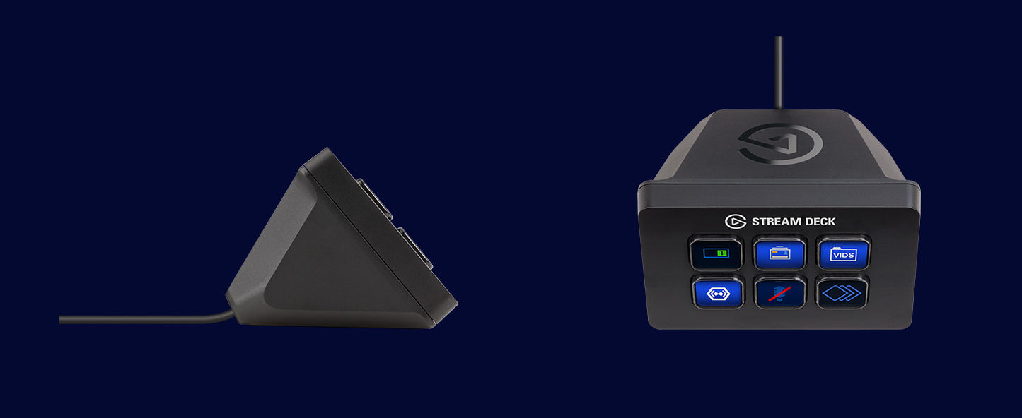 Elgato Stream Deck Mini - Live Content Creation Controller with 6 customizable LCD keys, for Windows 10 and macOS 10.11 or later & Wave Pop Filter: Anti-Plosive Noise Shield Eliminates Pops a