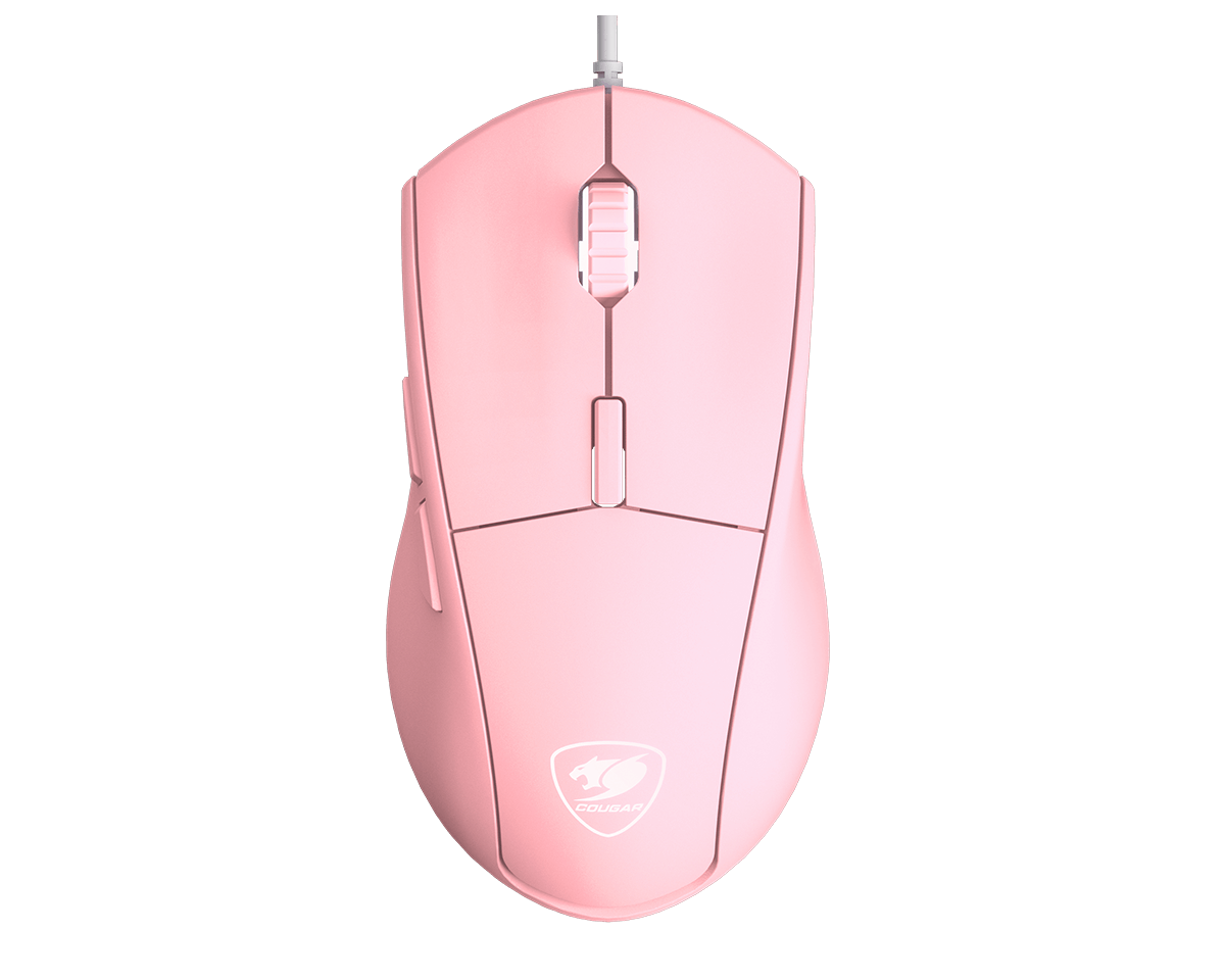 Cougar Minos XT Gaming Mouse, Six Fully Customizable Buttons, 4000 DPI, 3 zone 16.8 million colors, ADNS-3050 Optical - Pink
