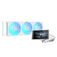 DeepCool LT360 VISION WH ARGB 360mm AIO Liquid CPU Cooler with 4.5" IPS LCD Display - White | Intel LGA1851/1700 & AMD AM5/AM4