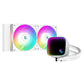 DeepCool LS520 SE AIO Liquid CPU Cooler, RGB Infinity Mirror Cover, 240mm Radiator, 120mm ARGB PWM Fans, 500~2250 RPM Fan Speed, 85.85 CFM Airflow, LGA1700/1200/ AMDAM5/AM4, White