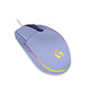 Logitech G203 Wired Gaming Mouse, 8,000 DPI, Rainbow Optical Effect LIGHTSYNC RGB, 6 Programmable Buttons, On-Board Memory, Screen Mapping, PC/Mac Computer and Laptop Compatible-Lilac