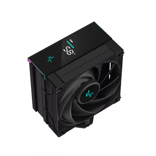 Deepcool AK400 Digital CPU Air Cooler Mighty 220W TDP 4 Copper Heatpipes Single-Tower CPU Cooler With Status Display Screen And ARGB Led Strips 120mm FDB Fan For LGA 1700/1200/1151/1150/1155/Am5/Am4-GC