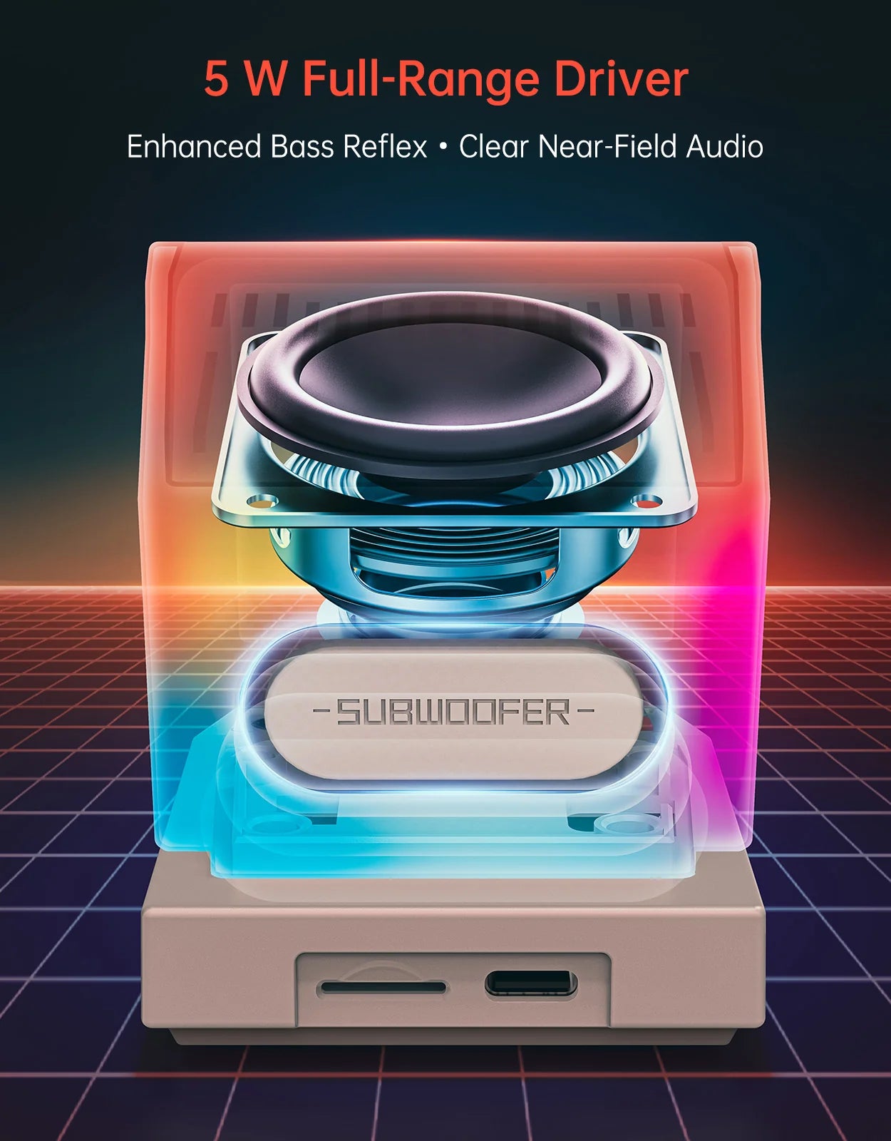 Divoom MiniToo Retro Pixel Bluetooth Speaker A retro pixel speaker