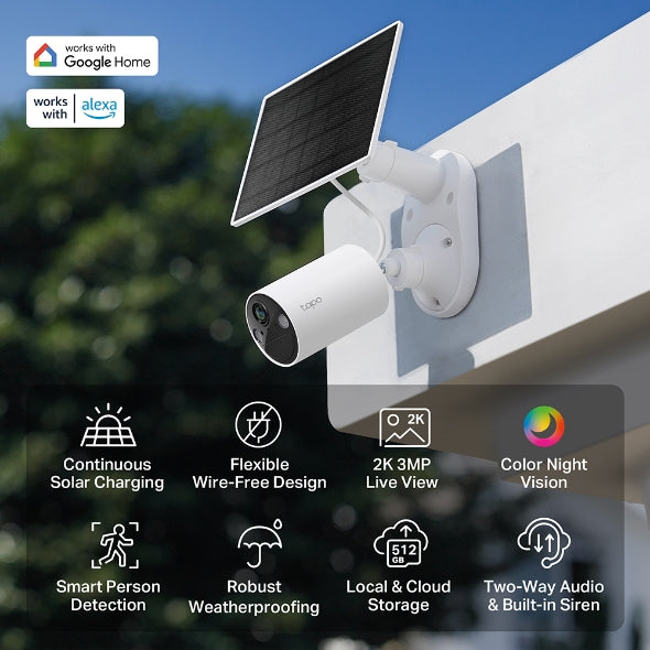 TP-LINK Tapo C410 KIT Smart Wire-Free Security Camera and Solar Panel