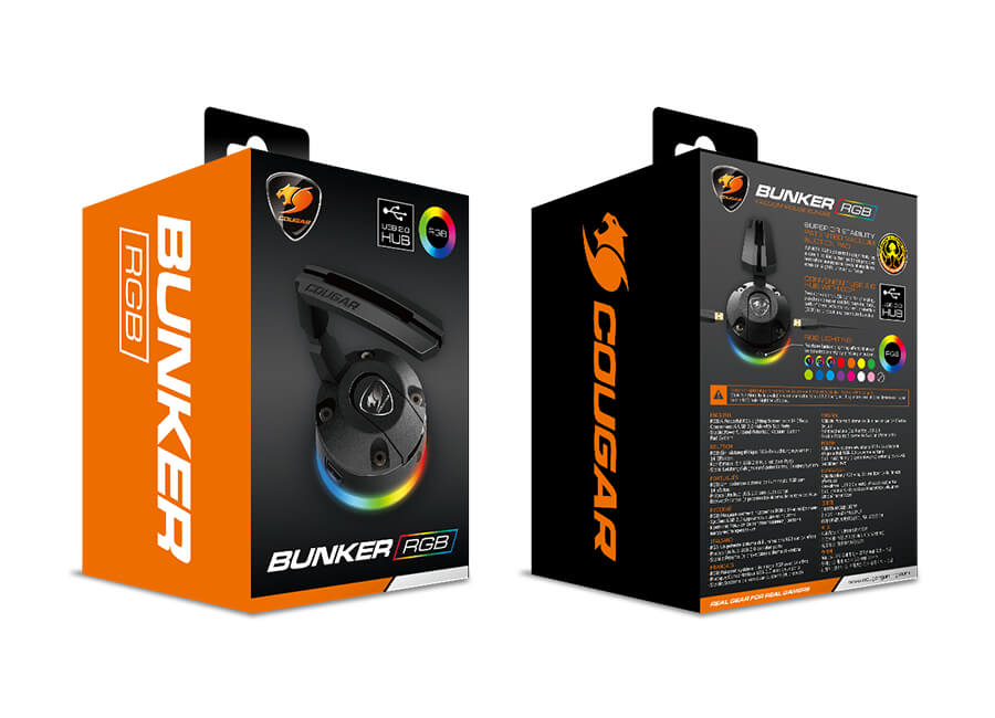 Cougar Bunker RGB Gaming Mouse Bungee with USB Hub | CG-MB-BUNKER-RGB