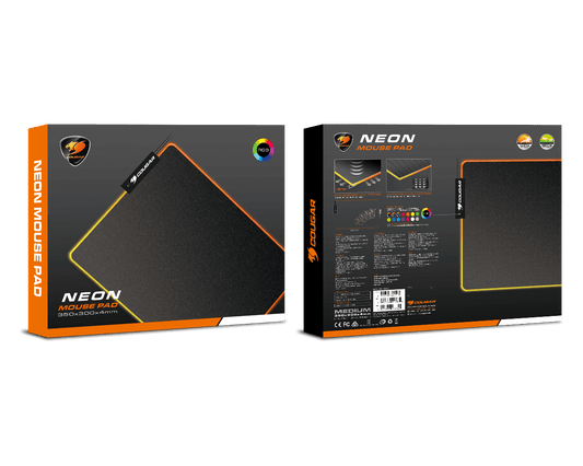 Cougar NEON RGB Gaming Mouse Pad – Medium (350 x 300 x 4mm)