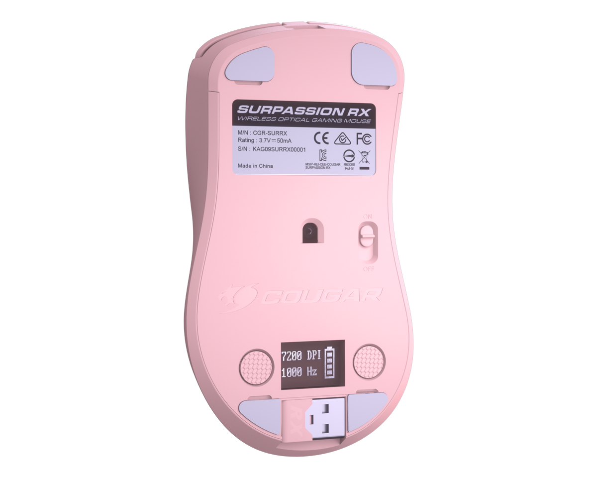 COUGER SURPASSION RX Wireless Optical Gaming Mouse-pink