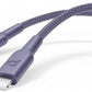Powerology New Braided Type-C to Lightning Cable, 1.2M Length, PD 60W, 30000+ Bends, Fast Charging,P23BRCL12PU