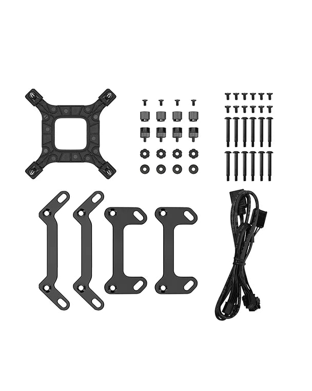 Deepcool LM360 AIO LCD ARGB Liquid Cooler, 2.4" IPS LCD Display, 6th-generation Pump, 2500～3600 RPM±10%, 66.23 CFM Fan Airflow, 3.27 mmAq Fan Air Pressure, Hydro Bearing, Black  R-LM360-BKDMMC-1