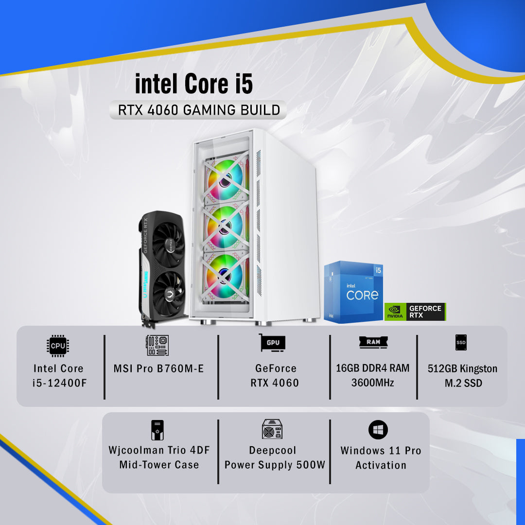 Gaming Build, Intel Core i5, GeForce RTX 4060