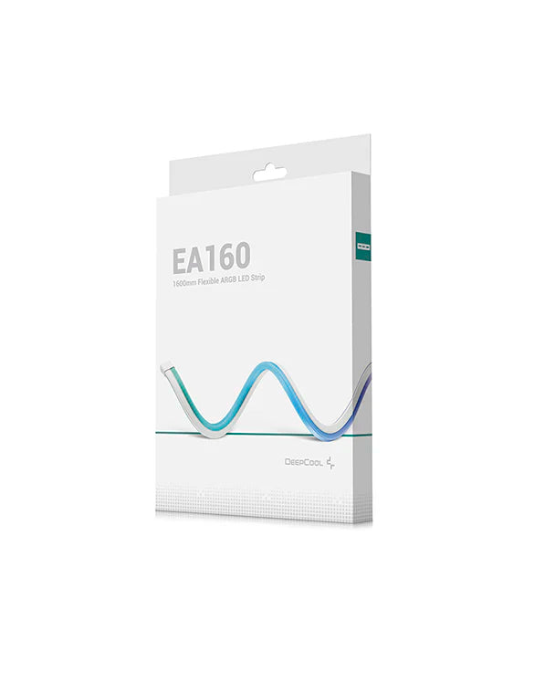 DeepCool EA160 ARGB LED Light Strip 1600mm 96 Addressable RGB LEDs 3-Pin Motherboard Sync White