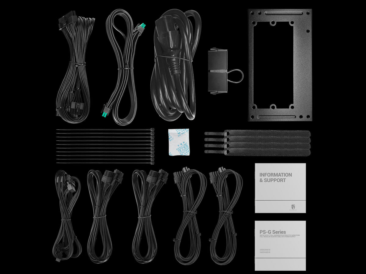 DeepCool GamerStorm PS850G 850W 80 PLUS Gold & Cybenetics Platinum SFX Fully Modular Power Supply, SFX12V V4.1 & Native ATX 3.1, Dual-Color PCIe 5.1 12V-2x6 Cable, 92mm FDB Fan, Sleeved Cables, Black | R-PS850G-FE0B-JGUK
