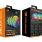 Cougar Vortex ARGB VX 120 ARGB Case Fan, Dynamic HDB Rearing, Anti-Vibration Damper, ARGB SYNC with Motherboard Lighting Software - Black