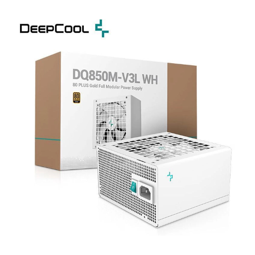 Deepcool DQ850M-V3L, 850 Watt, 80 Plus Gold Fully Modular Power Supply/PSU for Gaming PC White