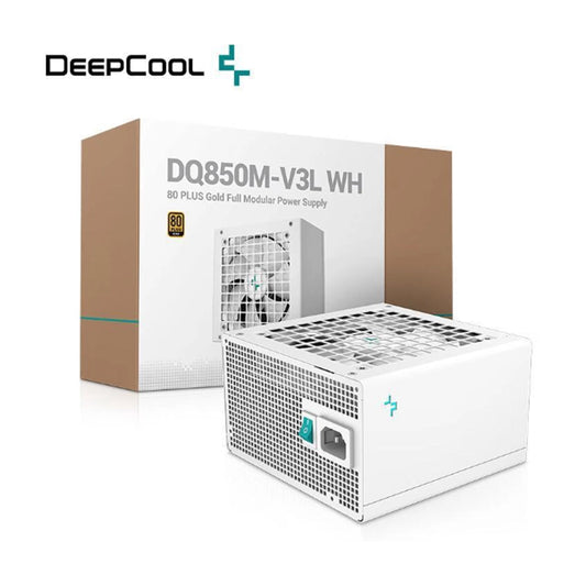 Deepcool DQ850M-V3L, 850 Watt, 80 Plus Gold Fully Modular Power Supply/PSU for Gaming PC White