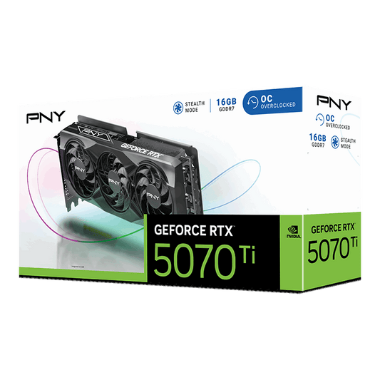 PNY GeForce RTX™ 5070 Ti Overclocked Triple Fan GPU