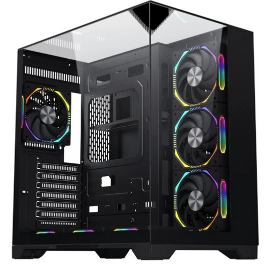 WJCoolman Robin 1 Vision PC Case 4 ARGB Fans  Black