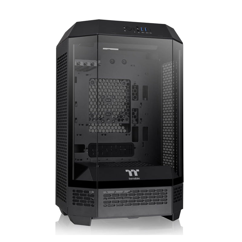 Thermaltake Tower 300 Black Micro-ATX Case; 2x140mm CT Fan Included; Support Up to 420mm Radiator; Optional Chassis Stand Kit Allows Horizontal Display-GC