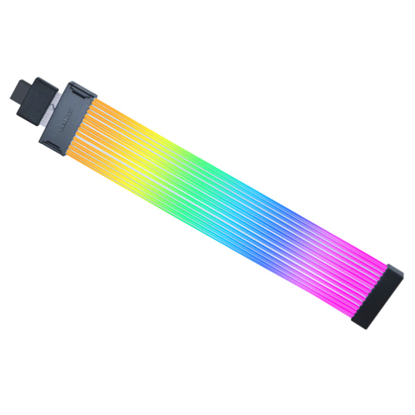 Lian Li Strimer Wireless 24 Pin with Controller (PW24-1W-T) - Addressable RGB Power Extension Cable - 2.4 GHz Wireless Control